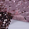 Fashion Multicolor textiles reversible gold mesh fabric sequin fabrics with sequins wedding dress glitter fabric